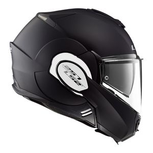 CAPACETE LS2 VALIANT MONOCOLOR PRETO FOSCO