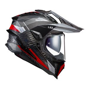 CAPACETE LS2 EXPLORER CARBON FRONTIER VERMELHO