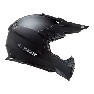 CAPACETE LS2 FAST MX437 MONOCOLOR PRETO FOSCO