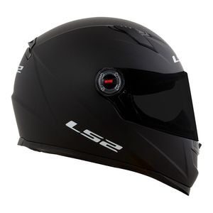 CAPACETE LS2 CLASSIC MONOCOLOR PRETO FOSCO