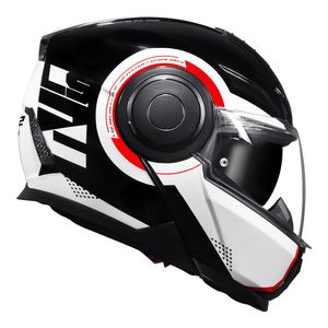 CAPACETE LS2 SCOPE ARCH BRANCO/VERMELHO