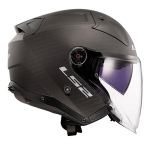 CAPACETE LS2 INFINITY II C SOLID CARBON FOSCO