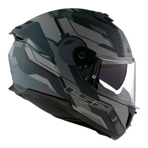 CAPACETE LS2 STREAM II SHADOW FOSCO CINZA