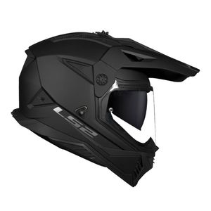 CAPACETE LS2 PIONEER II MONOCOLOR PRETO FOSCO