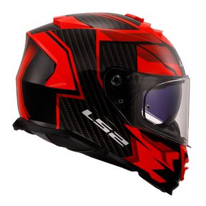 CAPACETE LS2 STORM TRACKER VERMELHO