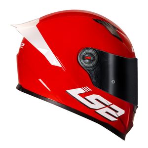 CAPACETE LS2 CLASSIC S MONOCOLOR BRIGHT VERMELHO