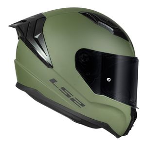 CAPACETE LS2 VIGO MONOCOLOR VERDE MILITAR FOSCO
