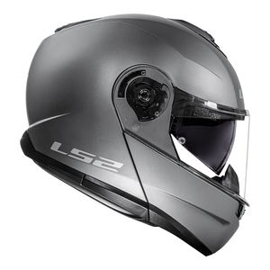 CAPACETE LS2 STROBE II MONOCOLOR TITANIUM FOSCO