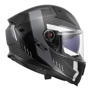 CAPACETE LS2 VECTOR II CARBON GRID PRETO FOSCO